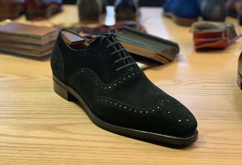 Corthay Vendome Oxford in Black Suede