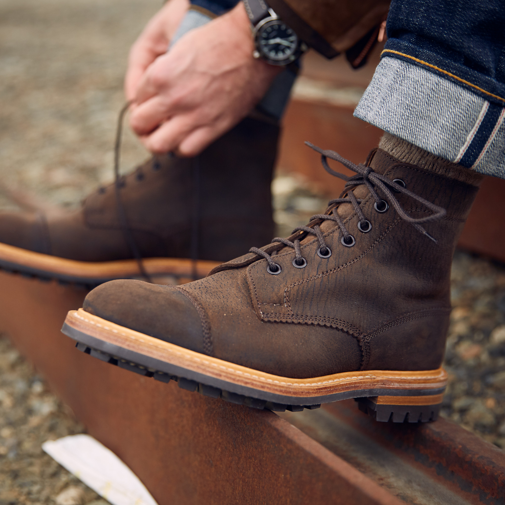 Division Road x Trickers Dean Boot