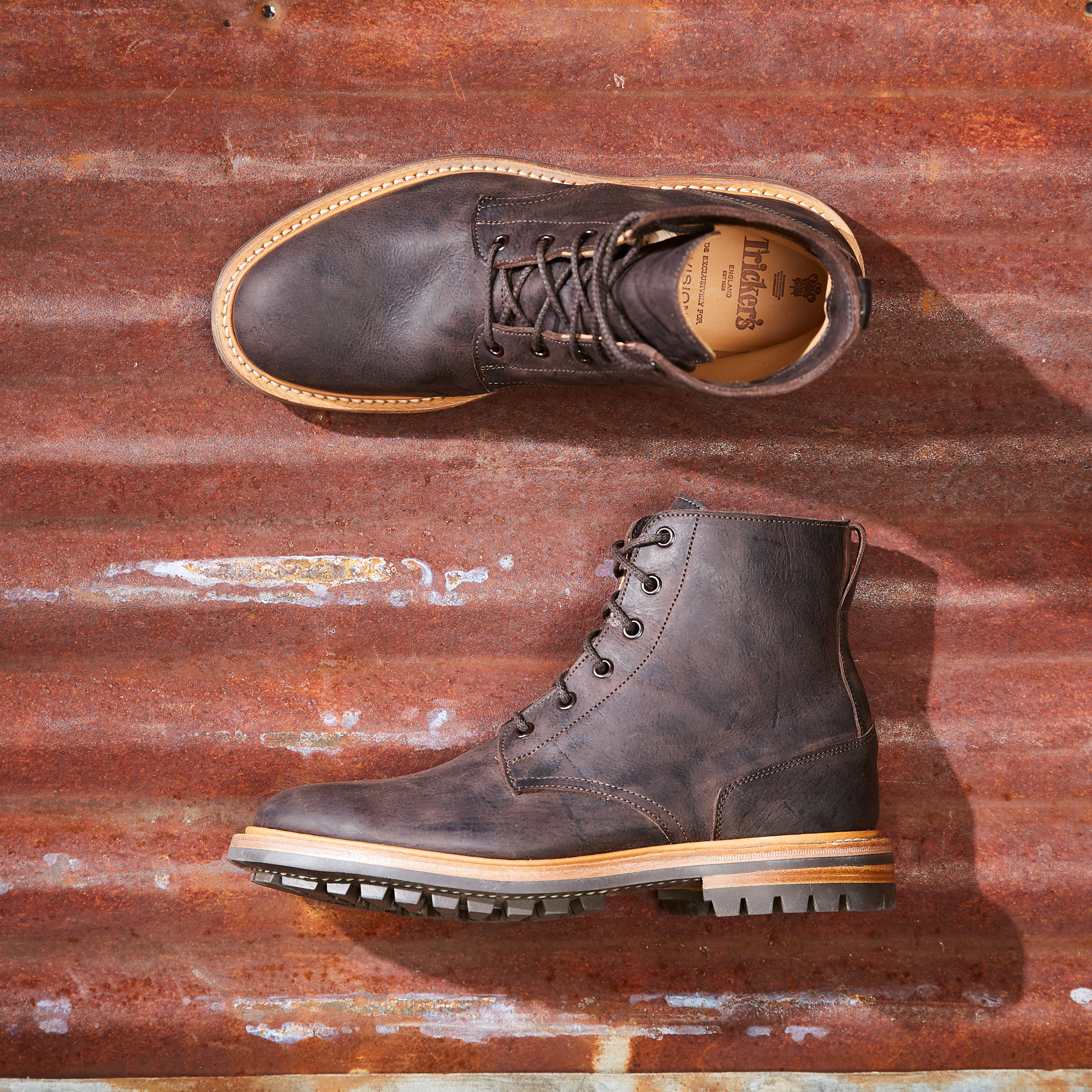 DivisionRoad x Trickers Low Leg Logger Boot