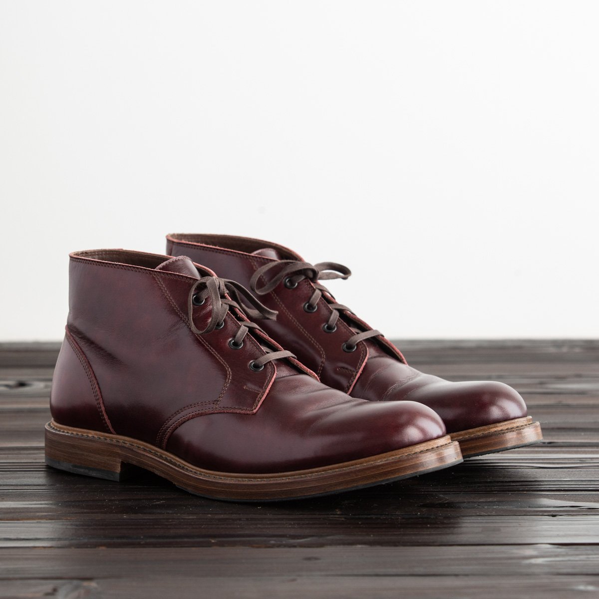 John Lofgren Chukka Burgundy Calfskin