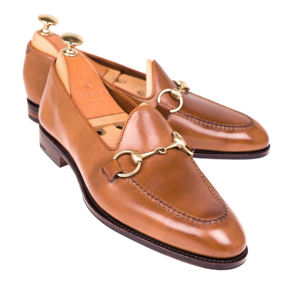 Carmina Horsebit Loafers In Bourbon Cordovan