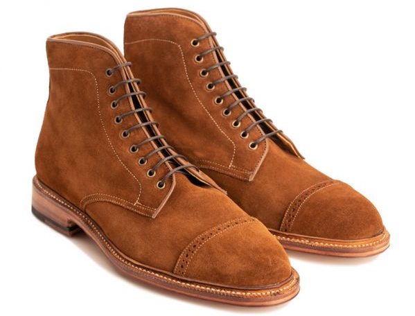 Meermin Cap Toe Suede Boot