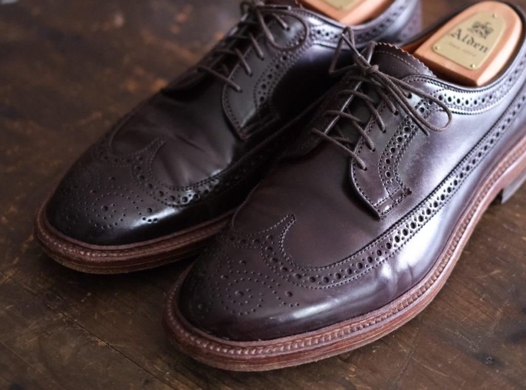 Alden Longwing Blucher in Color 8 Shell Cordovan