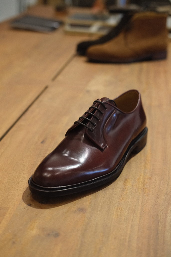 Meermin Shell Cordovan Plain Toe Blucher