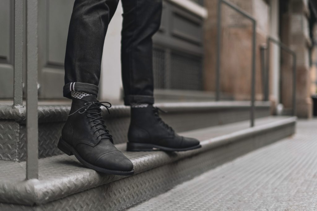 Thursday Captain boot in black matte