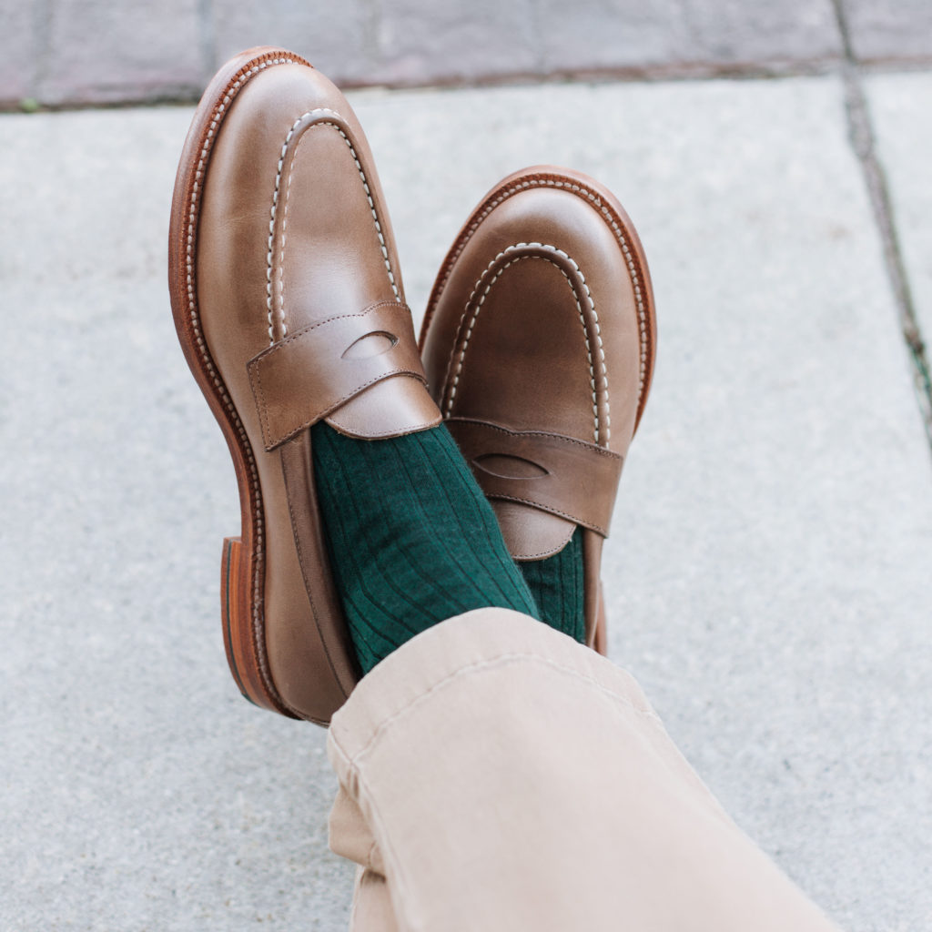 Grant Stone Traveler Penny Loafer in Dune CXL