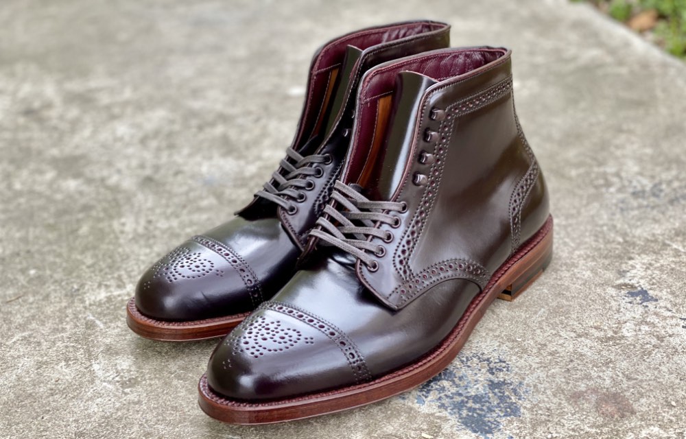 Alden x Ealdwine Dillon Color 8 Shell Cordovan Boot