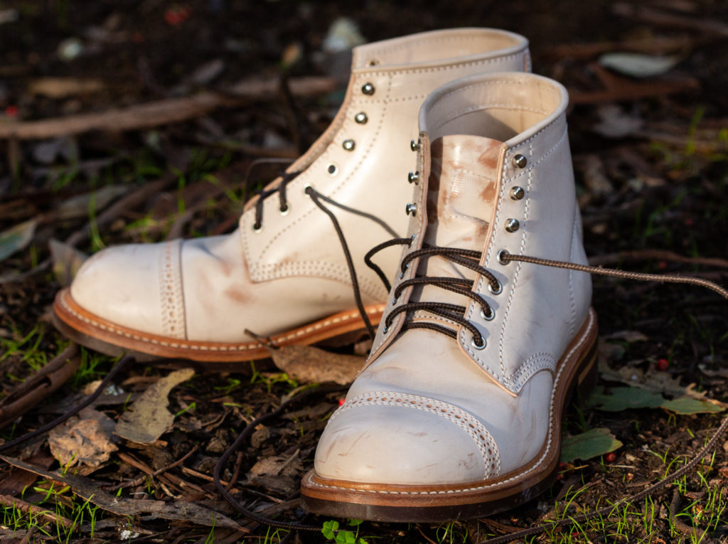 John Lofgren White Shadow Shell Cordovan Combat Boots