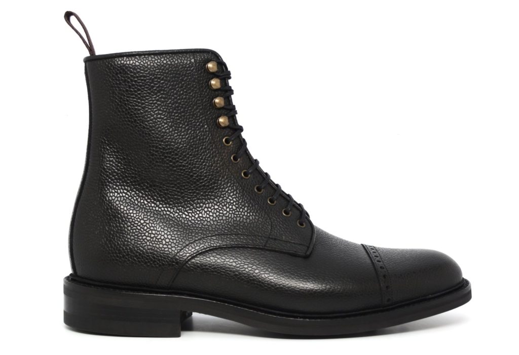 Cobbler Union Winchester Boot in Black Grain