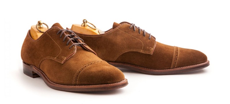 alden leffot snuff suede city blucher