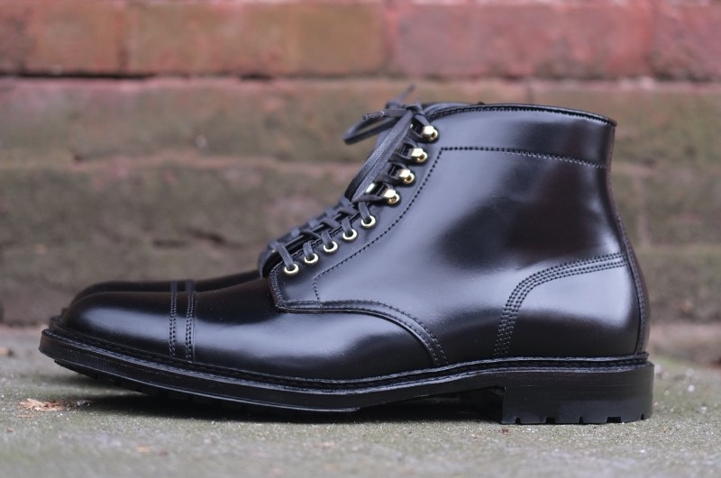 Black Shell Cordovan "Stitchup" Boot