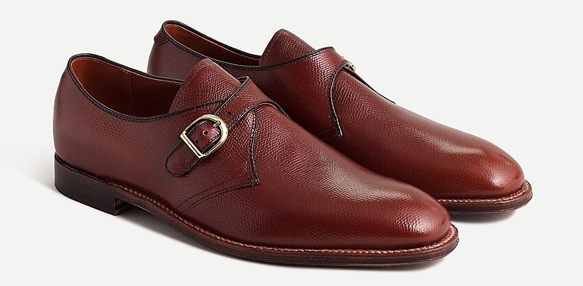 alden j crew brown alpine grain monk