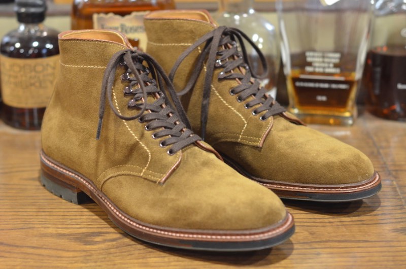 alden leather soul pt boot snuff suede