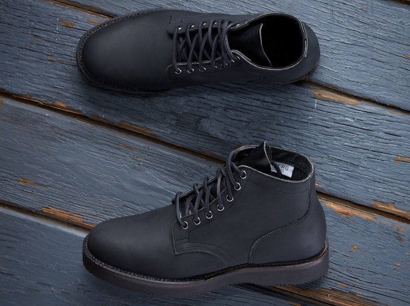 DivisionRoad X Viberg Tonal Traveler Service Boots—Charcoal Chamois