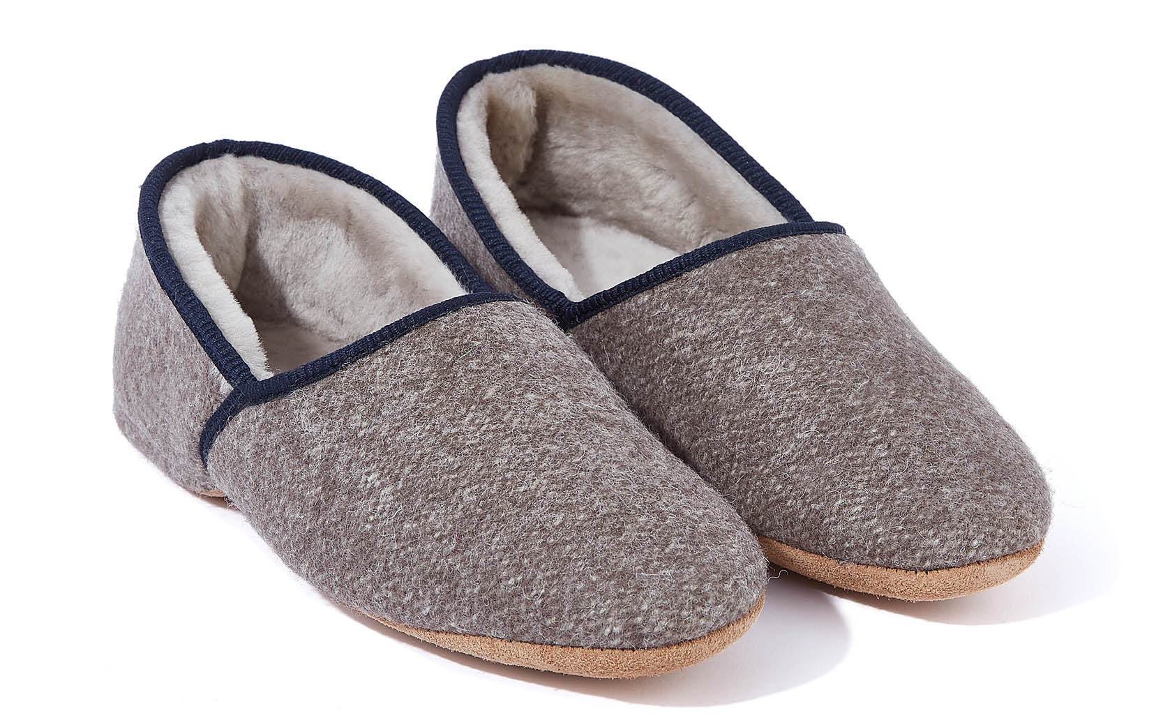 mens unlined moccasin slippers