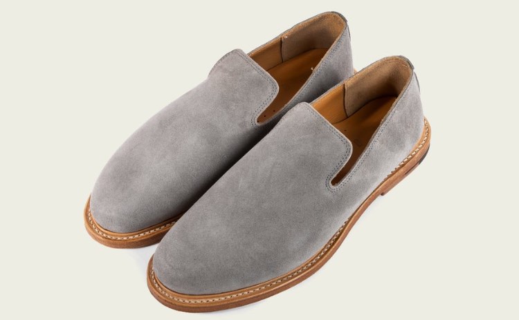 viberg slipper storm suede