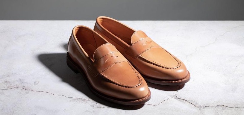 Grant Stone Honey Glazed Shell Cordovan Penny Loafer 2