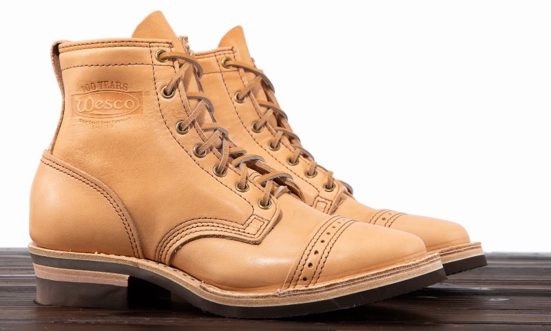 Wesco Hendrik Day Breaker Boot—Horween Natural Essex Veg Tan