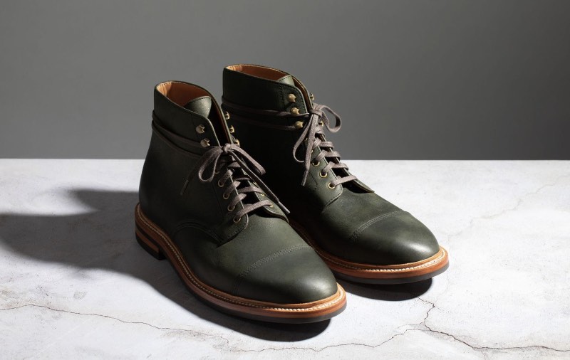 grant stone cap toe boot forest kudu