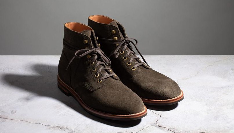 grant stone diesel boot loden suede