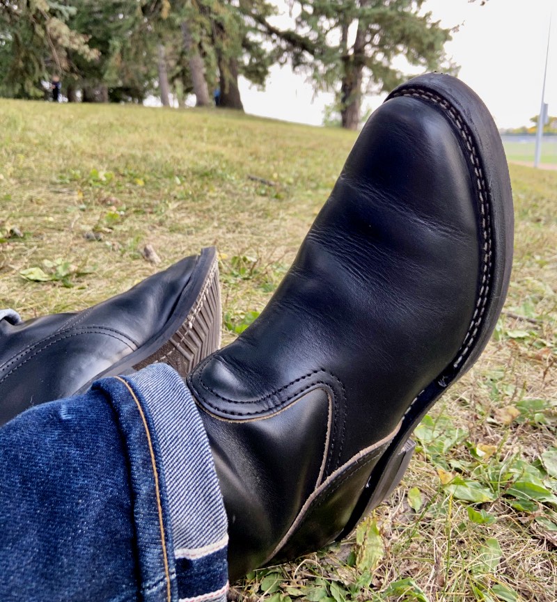 Wesco black CXL horsehide MTO Roper