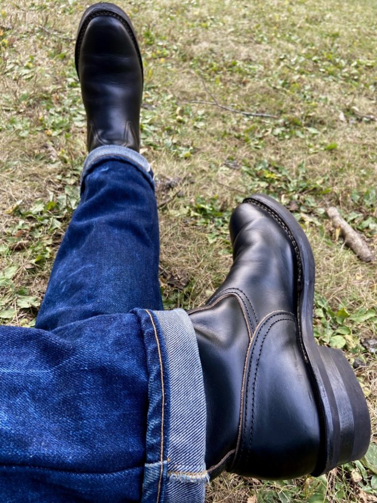 Wesco black CXL horsehide MTO Roper