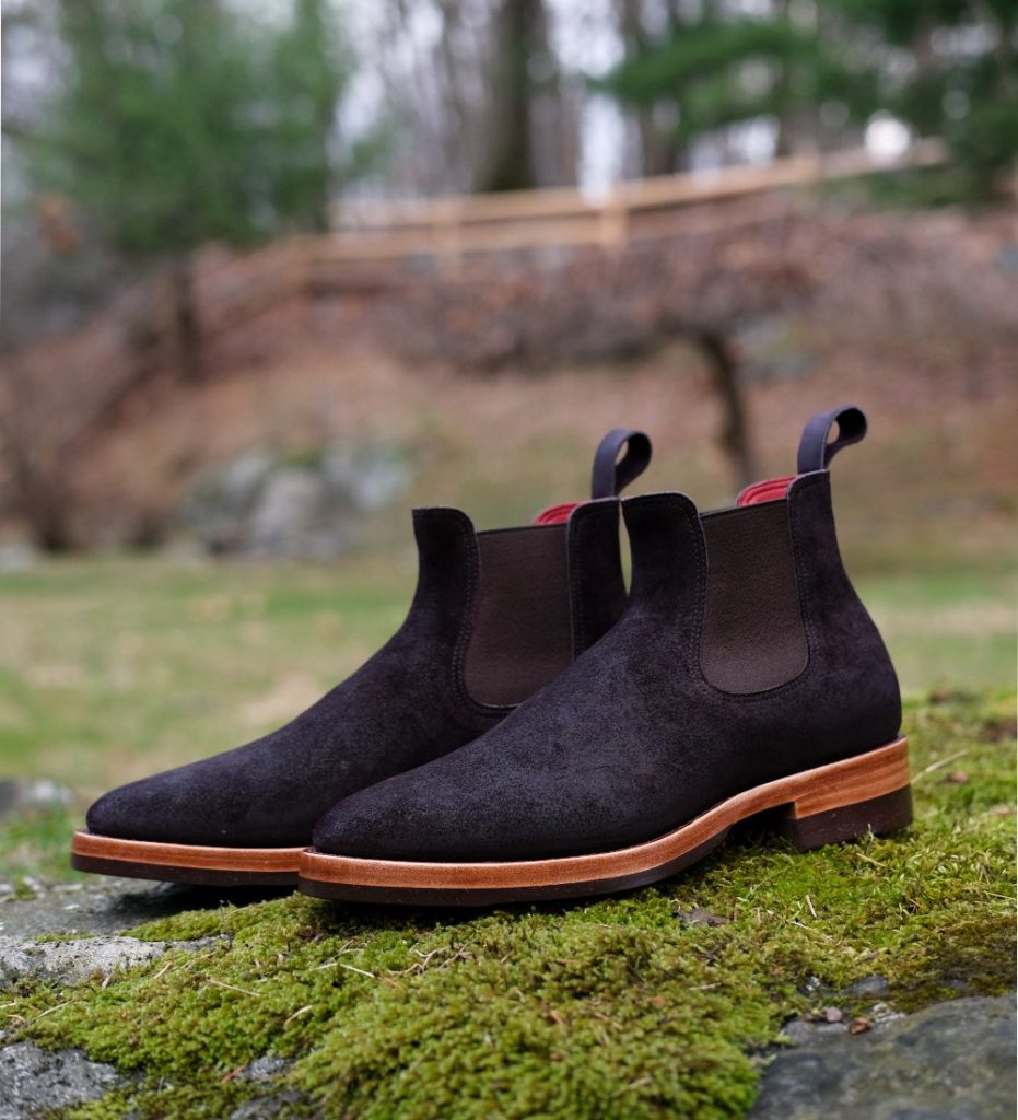 Benzein x Stitchdown Rare Wine Reverse Chamois Chelsea Boot