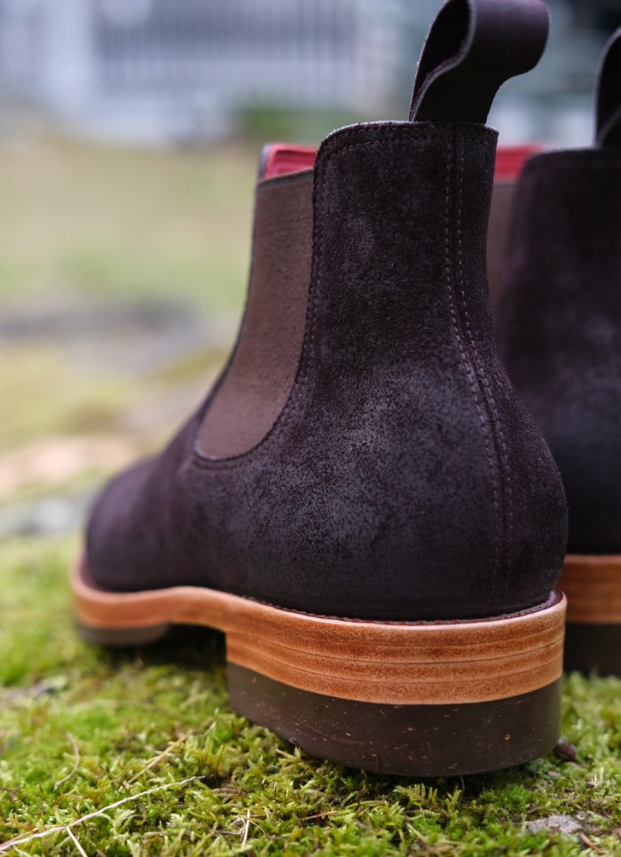 Benzein x Stitchdown Rare Wine Reverse Chamois Chelsea Boot