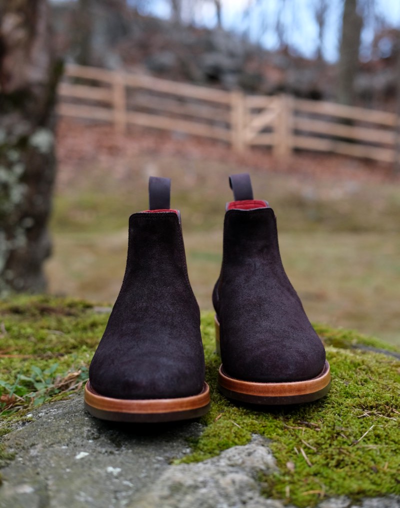Benzein x Stitchdown Rare Wine Reverse Chamois Chelsea Boot