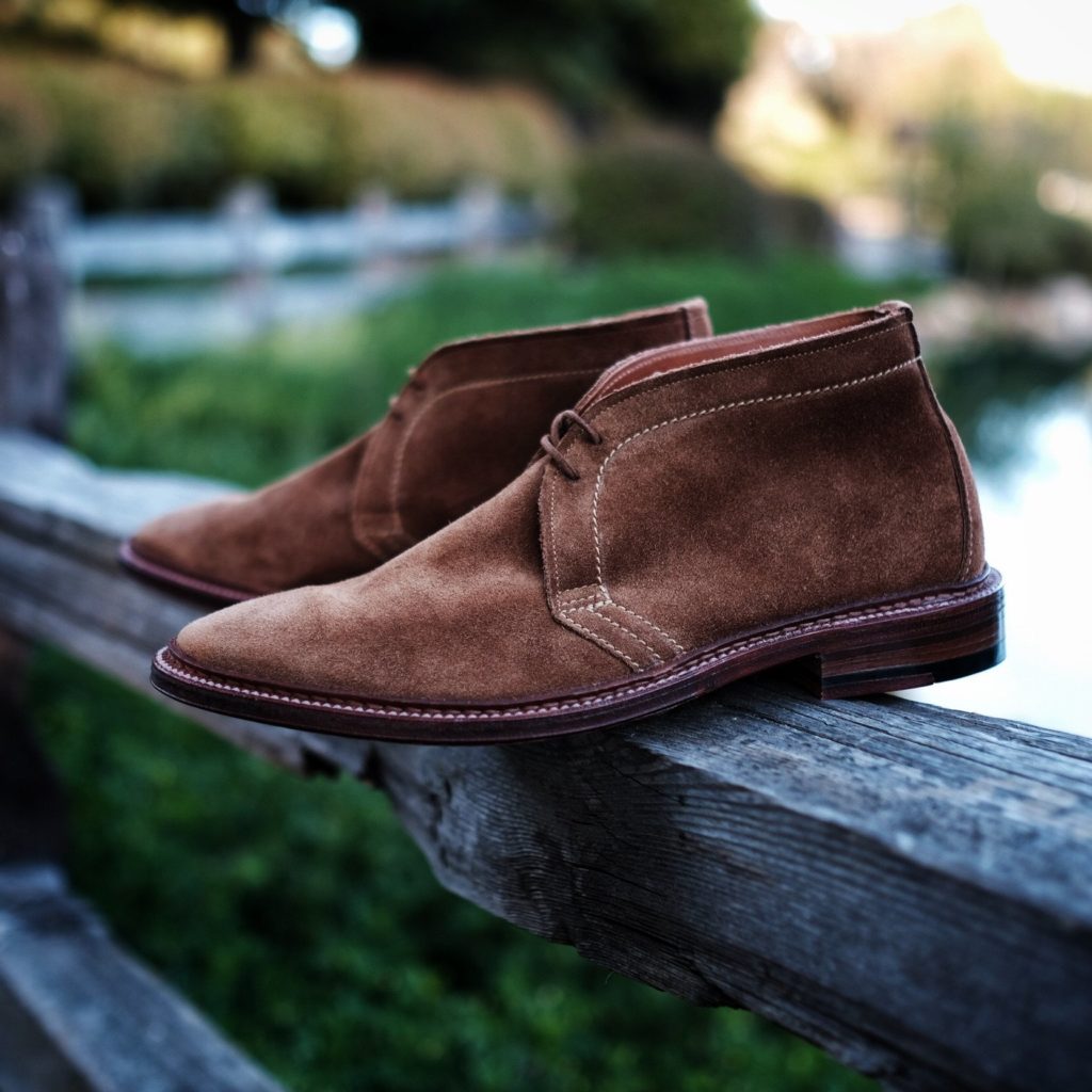 alden unlined chukka snuff suede