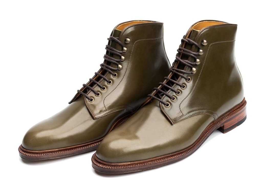 Meermin Olive Shinki Shell Cordovan Boot