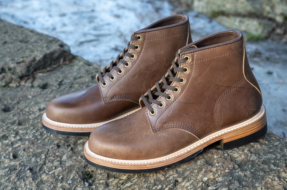 Sukesan by Miyagi Kogyo plain toe horsebutt boot