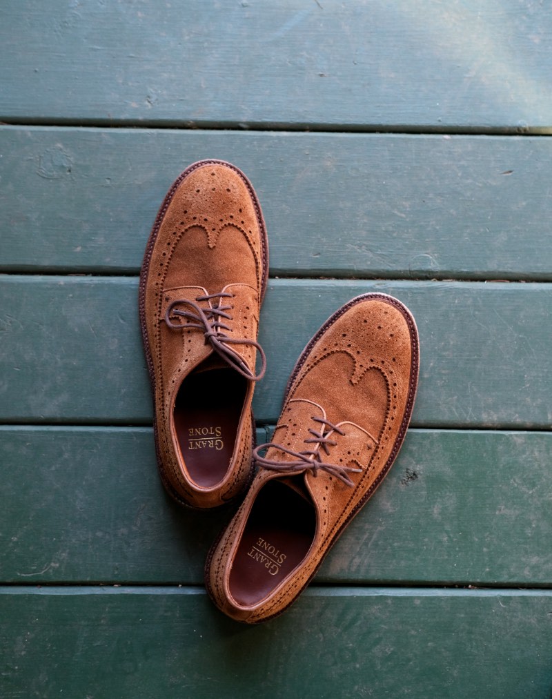 grant stone longwing bourbon suede