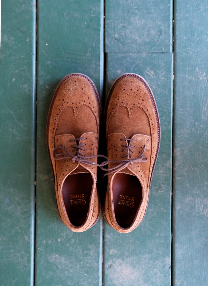 grant stone longwing bourbon suede
