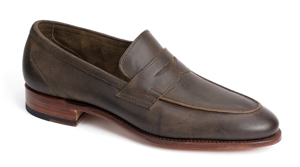 meermin unlined loafer tobacco waxy kudu