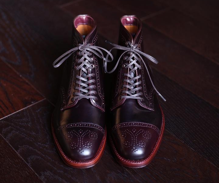 alden brogue venice boot color 8 shell cordovan