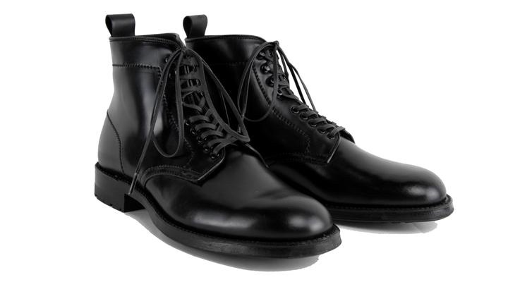 alden navy boot black shell cordovan