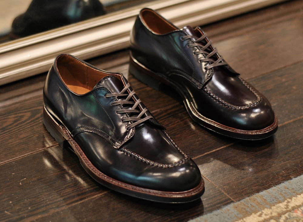 brick mortar alden indy shoe color 8 shell cordovan