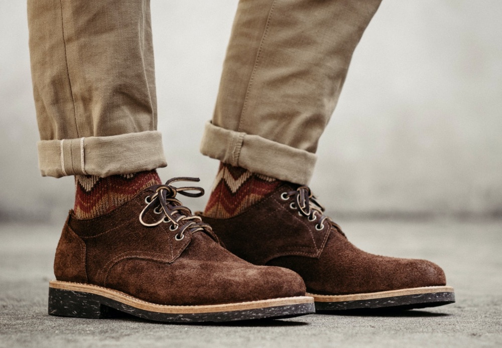 oak street bootmakers trench oxford walnut stampede