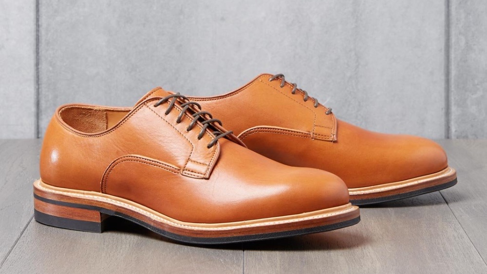 Division Road Viberg derby shoe chestnut essex