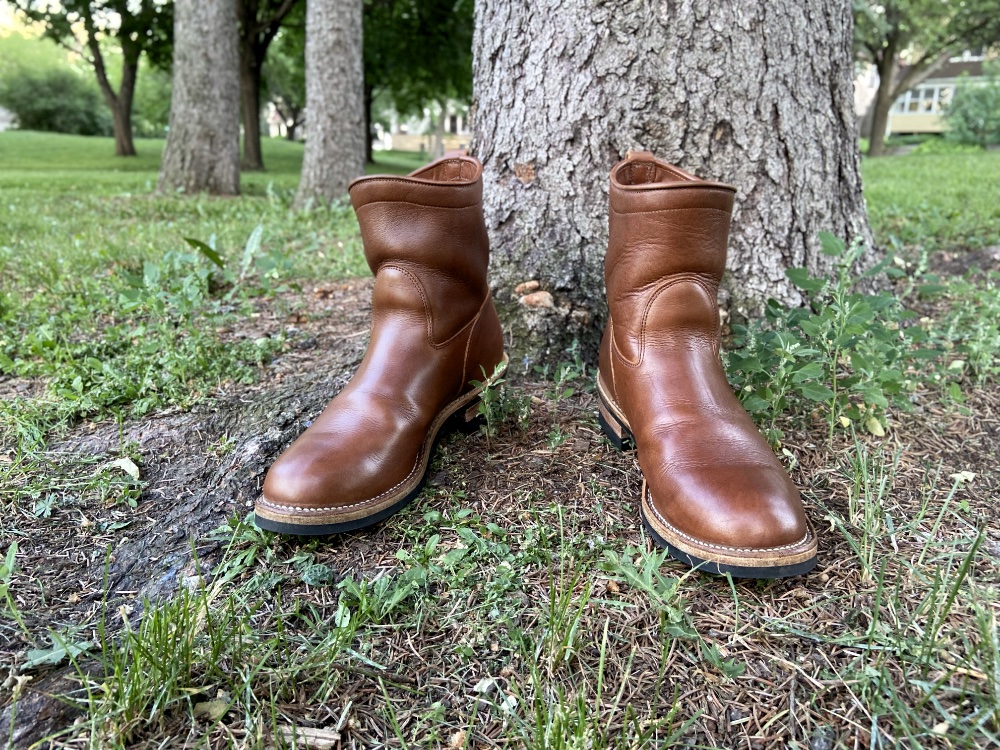 Viberg icy mocha essex roper boot