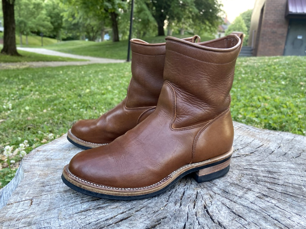 Viberg icy mocha essex roper boot