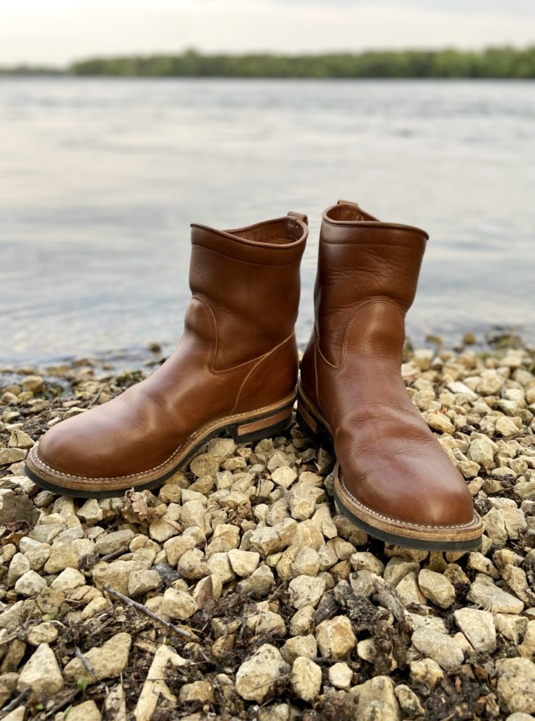 Viberg icy mocha essex roper boot