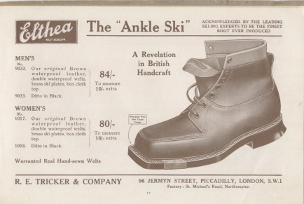 trickers ski boot