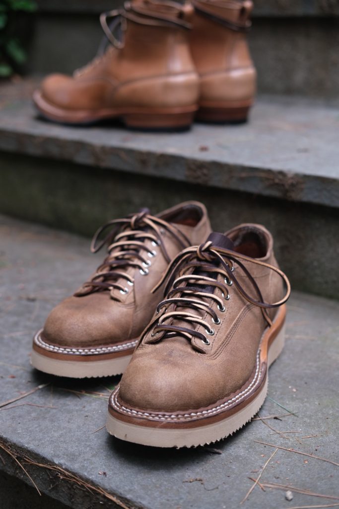whites stitchdown oxford maryam reverse waxed muschio horsebutt