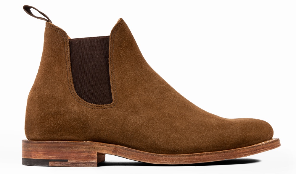 viberg Chelsea Boot Snuff Calf Suede