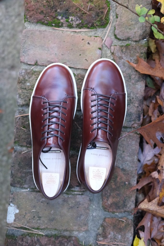 crown northampton harlestone handstitch sneaker color 4 shell cordovan