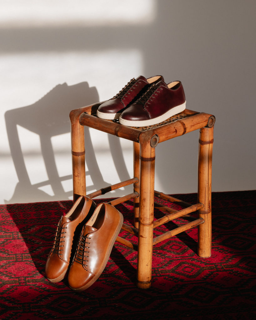 crown northampton harlestone handstitch sneaker shell cordovan