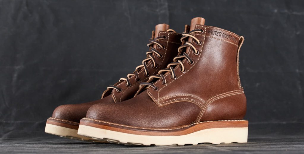 Division Road x Whites Boots 350 Cruiser Natural Waxed Flesh