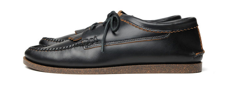 yuketen blucher kiltie camp sole black chromexcel